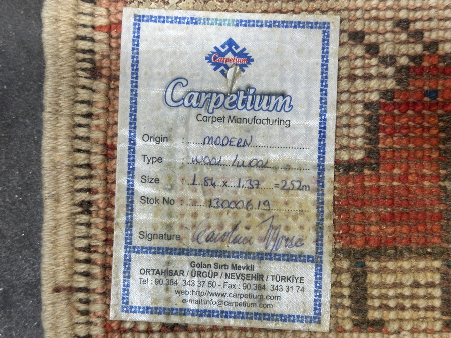 Modern Handwoven Wool Folk Art Area Rug with House And Animals 54'W x 76'L [Photo 6]