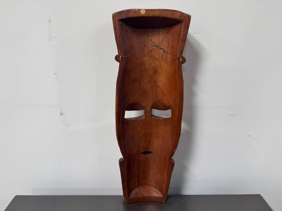 Hand Carved Wooden Tribal Mask 25'H [Photo 3]