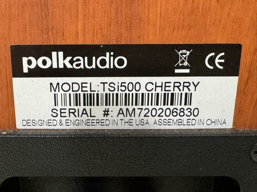 Just Added - Polk Audio TSi500 Floorstanding Speakers and  Center Channel In Cherry Finish [Photo 5]