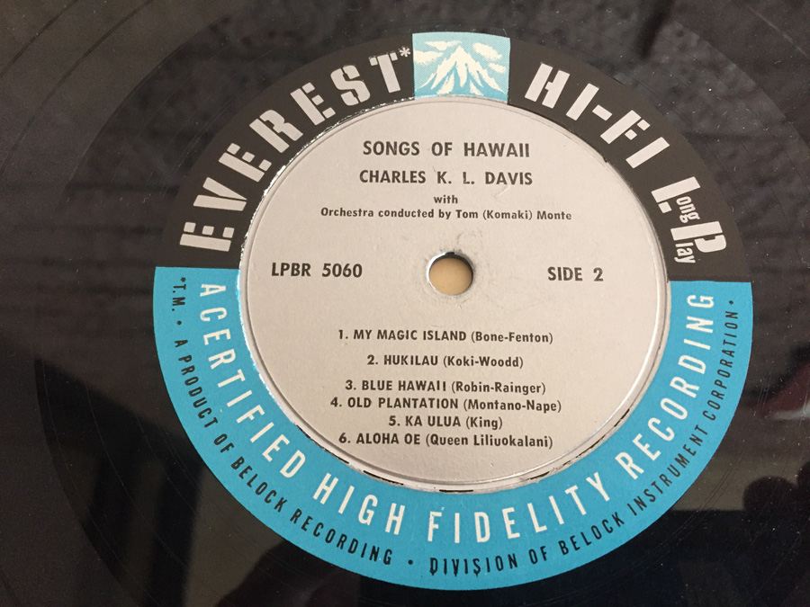 Charles K.L. Davis With Orchestra Conducted By Tom Monte ‎- Songs Of Hawaii - Everest ‎- LPBR 5060 [Photo 6]