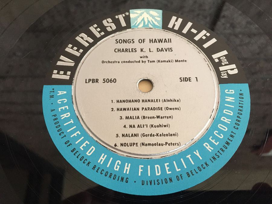 Charles K.L. Davis With Orchestra Conducted By Tom Monte ‎- Songs Of Hawaii - Everest ‎- LPBR 5060 [Photo 4]