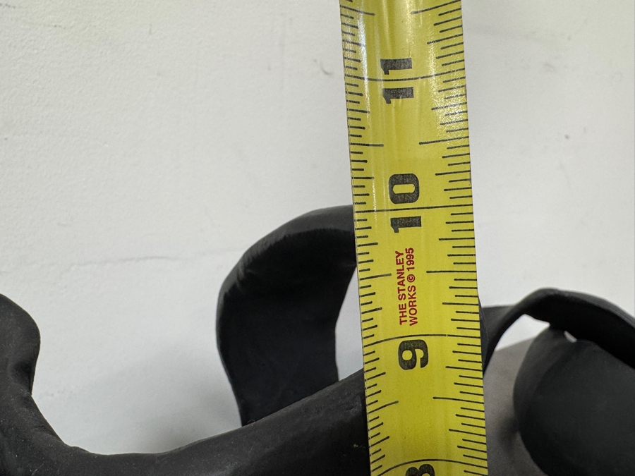 CB2 Black Aluminum Ribbon Table Sculpture 25'W x 12'D x 10'H Retails $299 [Photo 5]