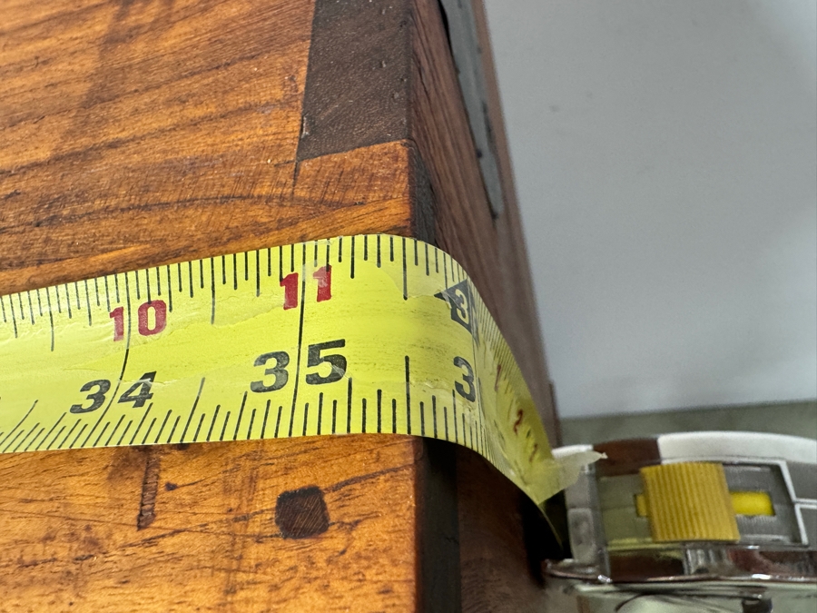 Vintage Japanese Two-Section Isho Biraki Kimono Tansu (Clothing Chest With Hinged Doors) Made Of Kiri Wood 35.5'W x 17'D x 63'H [Photo 6]