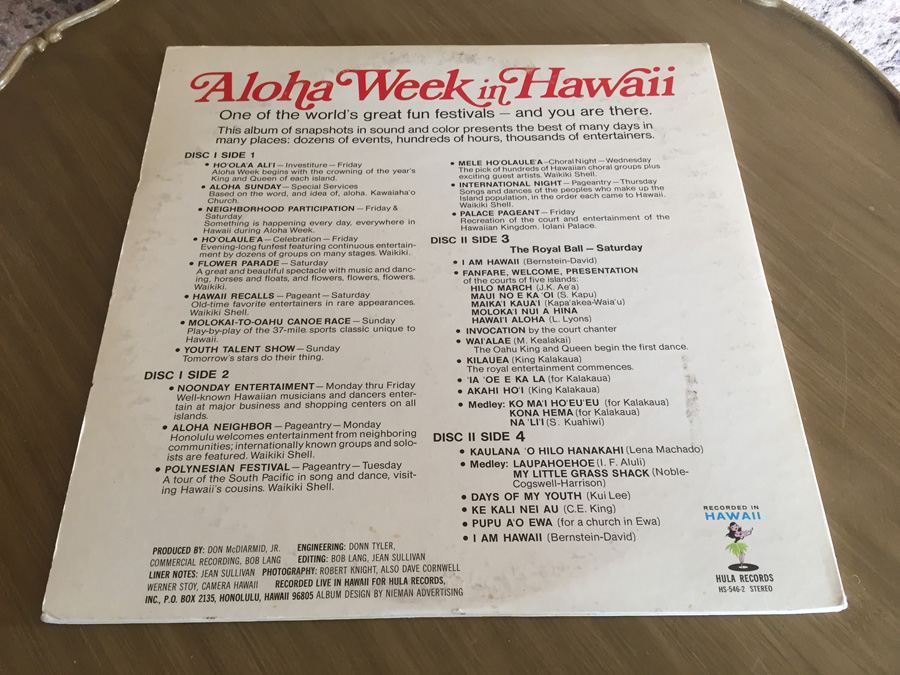 Aloha Week In Hawaii - Hula Records ‎- HS-546-2 [Photo 2]