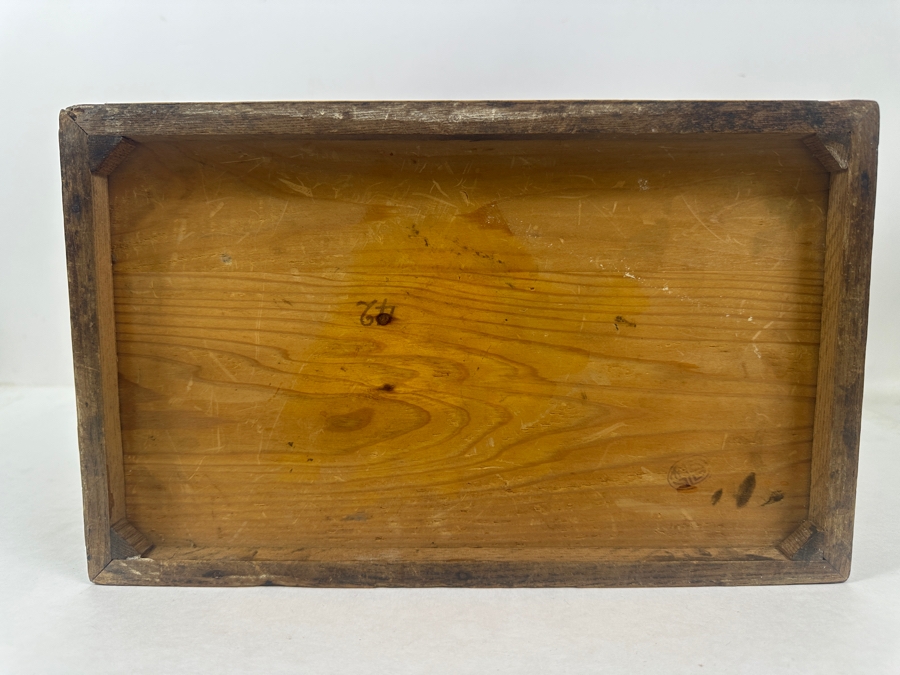 Vintage Japanese Haribako (Sewing Box) Tansu with Tamamoku (Burl Wood) Grain Pattern 12.5'W x 7.75'D x 10'H [Photo 13]