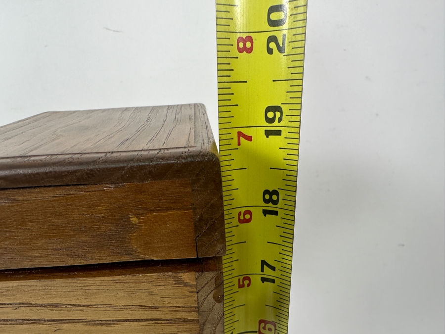 Small Vintage Japanese Wooden Haribako Chest With Drawers 8'W x 8.5'D x 19'H [Photo 13]