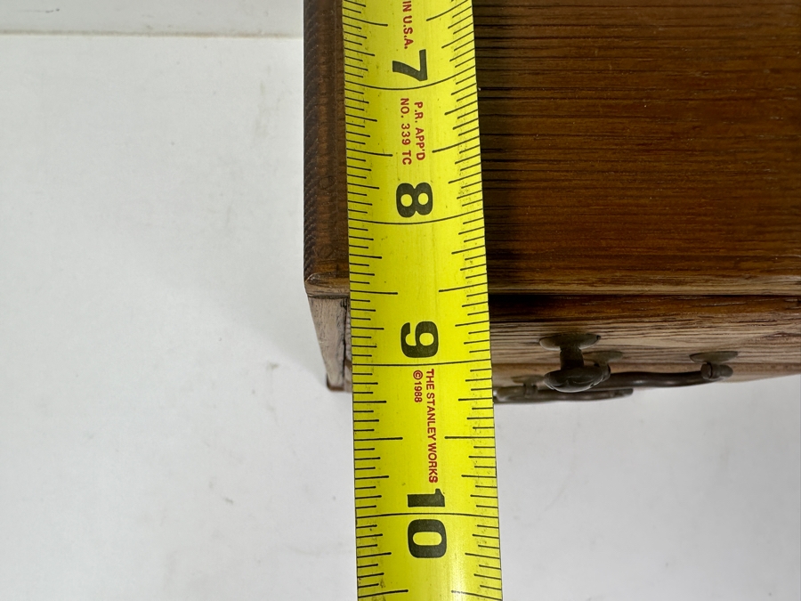 Small Vintage Japanese Wooden Haribako Chest With Drawers 8'W x 8.5'D x 19'H [Photo 12]