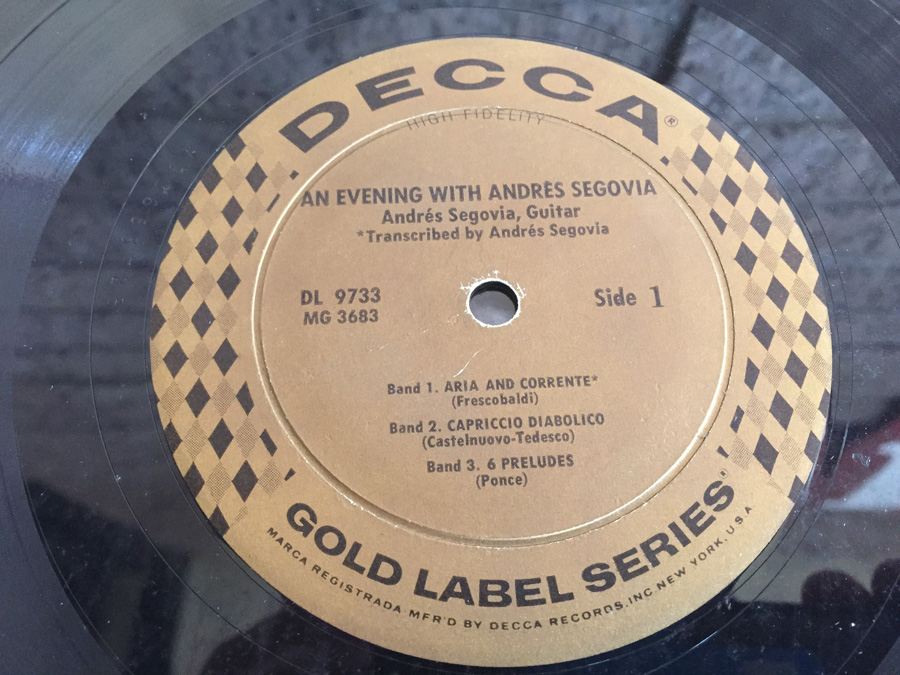 Andrés Segovia ‎- An Evening With Andrés Segovia - Decca ‎- DL 9733 [Photo 4]