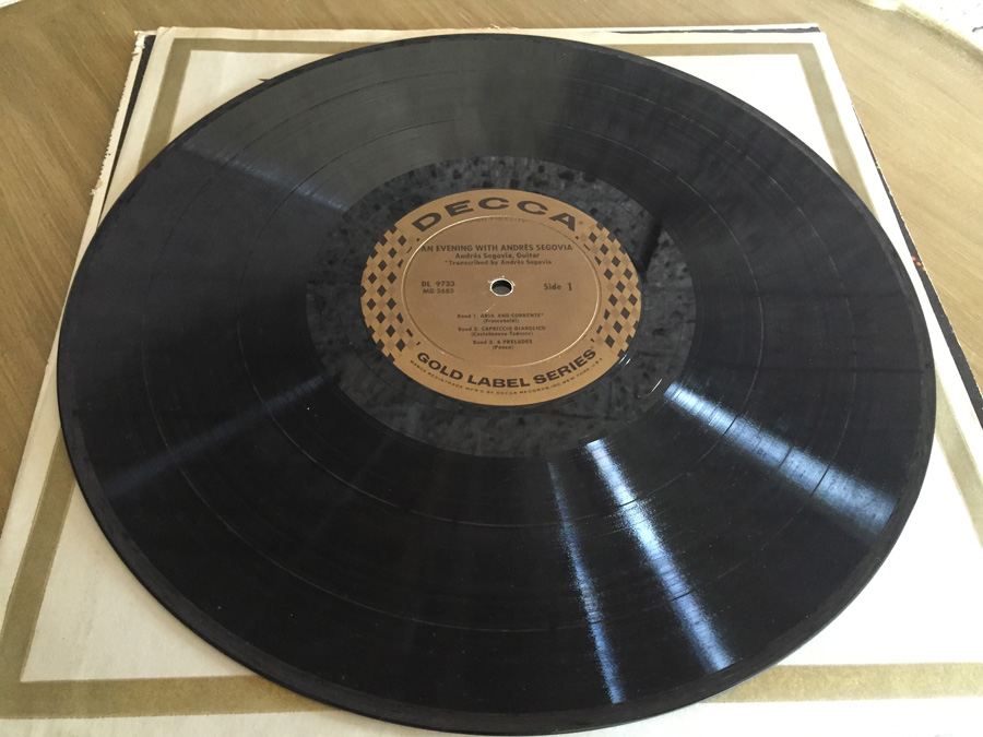 Andrés Segovia ‎- An Evening With Andrés Segovia - Decca ‎- DL 9733 [Photo 3]