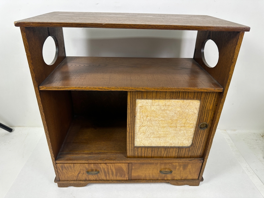 Vintage Japanese Cha Tansu Tea Chest 17'W x 8.5'D x 18'H [Photo 2]