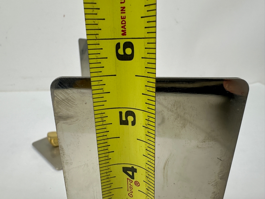 Pair of Brass and Chrome Golf Club Bookends 3'W x 5.5'H [Photo 4]