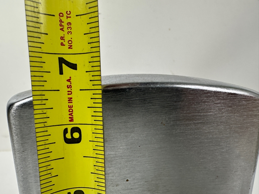 Oversized Metal Zippo Lighter with Novelty Engraving 'Caution Eyebrow Hazard' 4.5'W x 6.5'H [Photo 7]