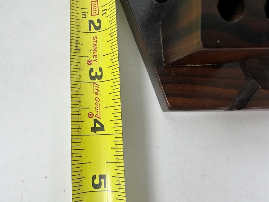 Vintage Hand-Carved Wooden Horse Pen Holder and Ashtray 7'W x 4'D x 4'H [Photo 8]