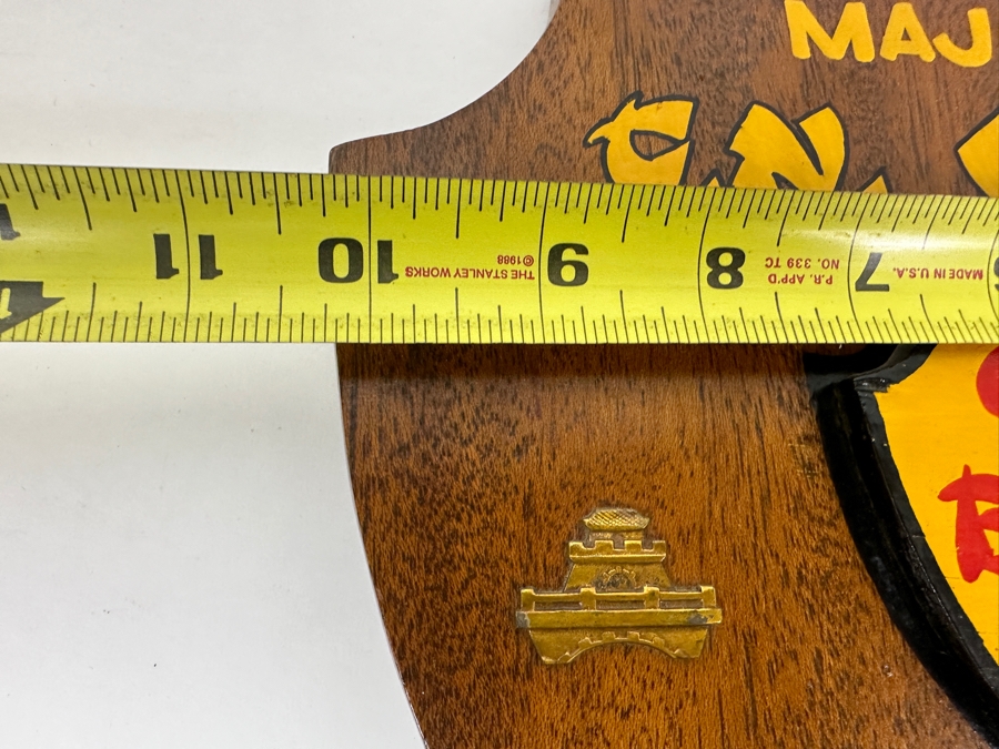 Pair Of Wooden USMC Vietnam Wall Plaques 10.5 X 11.5 [Photo 7]