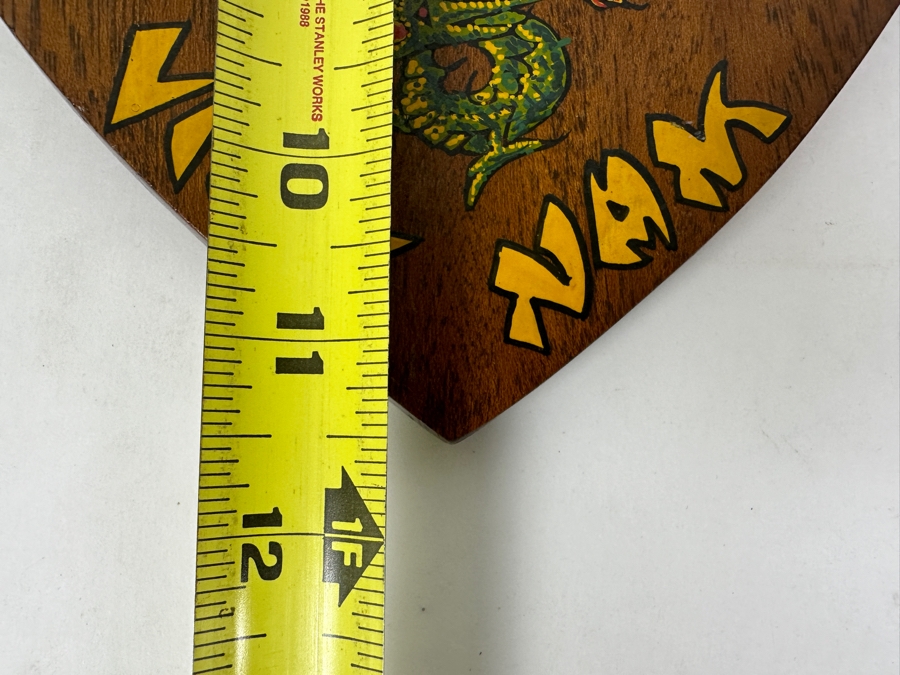 Pair Of Wooden USMC Vietnam Wall Plaques 10.5 X 11.5 [Photo 8]