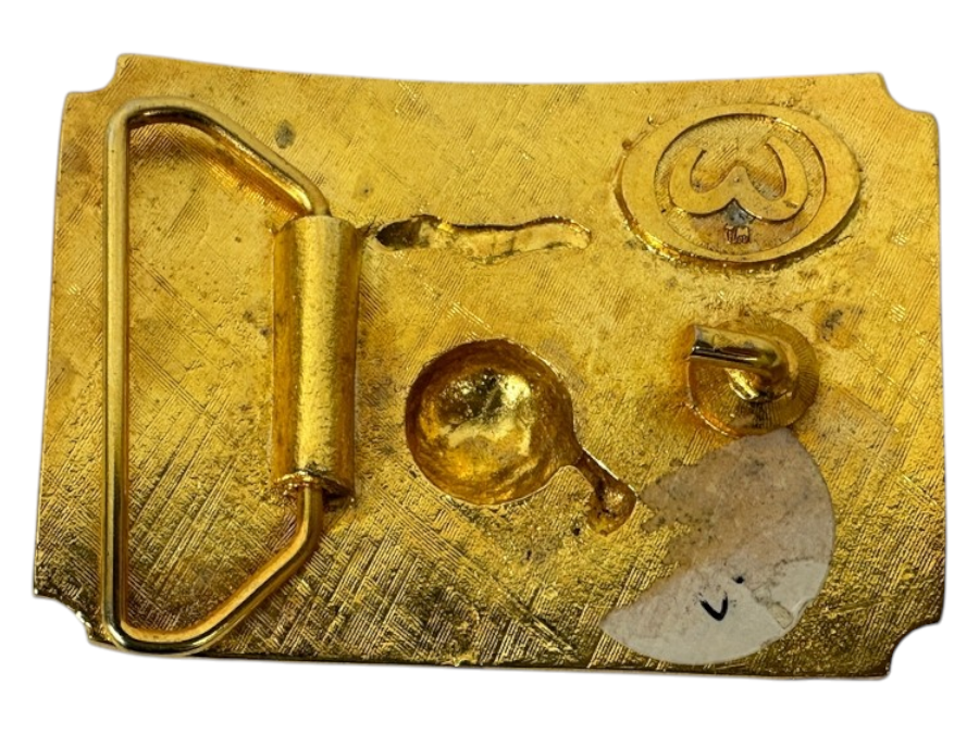 US Marine Corps Brass Belt Buckle, Featuring Eagle, Globe, and Anchor (EGA) Emblem and the Text 'First Since Nov. 10, 1775'
 [Photo 2]