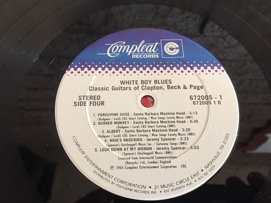 Clapton, Beck And Page - White Boy Blues - Classic Guitars Of Clapton, Beck & Page - Compleat Records ‎- 672005-1 [Photo 12]