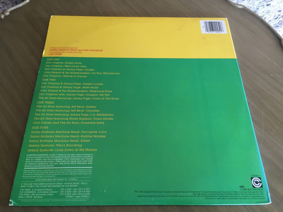 Clapton, Beck And Page - White Boy Blues - Classic Guitars Of Clapton, Beck & Page - Compleat Records ‎- 672005-1 [Photo 2]