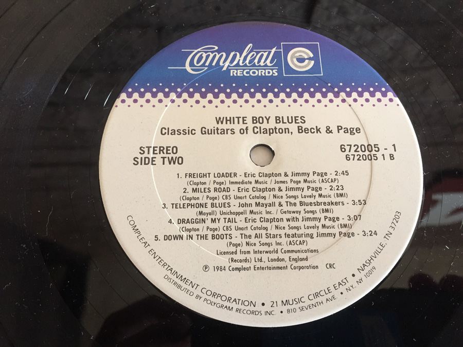 Clapton, Beck And Page - White Boy Blues - Classic Guitars Of Clapton, Beck & Page - Compleat Records ‎- 672005-1 [Photo 8]