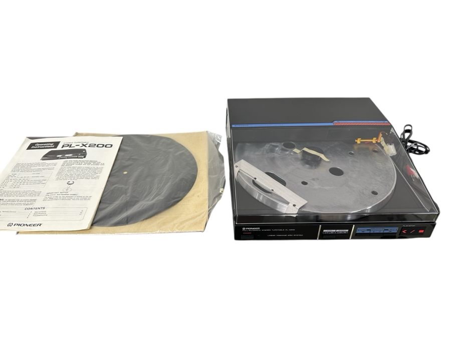 Just Added - New Old Stock Pioneer Stereo Turntable PL-X200 With Original Box And Manual
