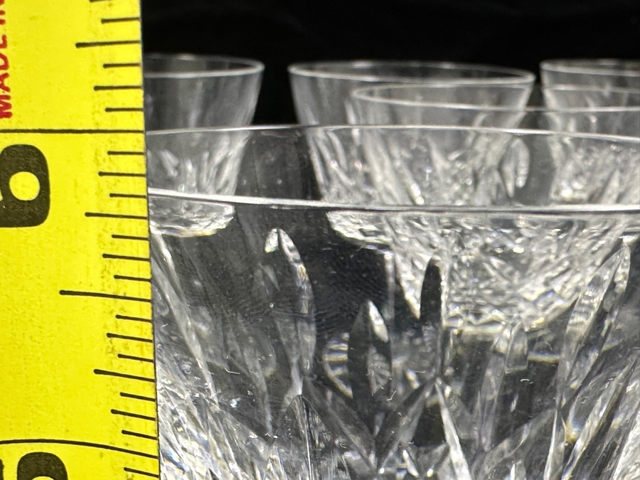 Set of (12) Waterford Lismore Crystal Claret Wine Glasses 5.8'H [Photo 6]