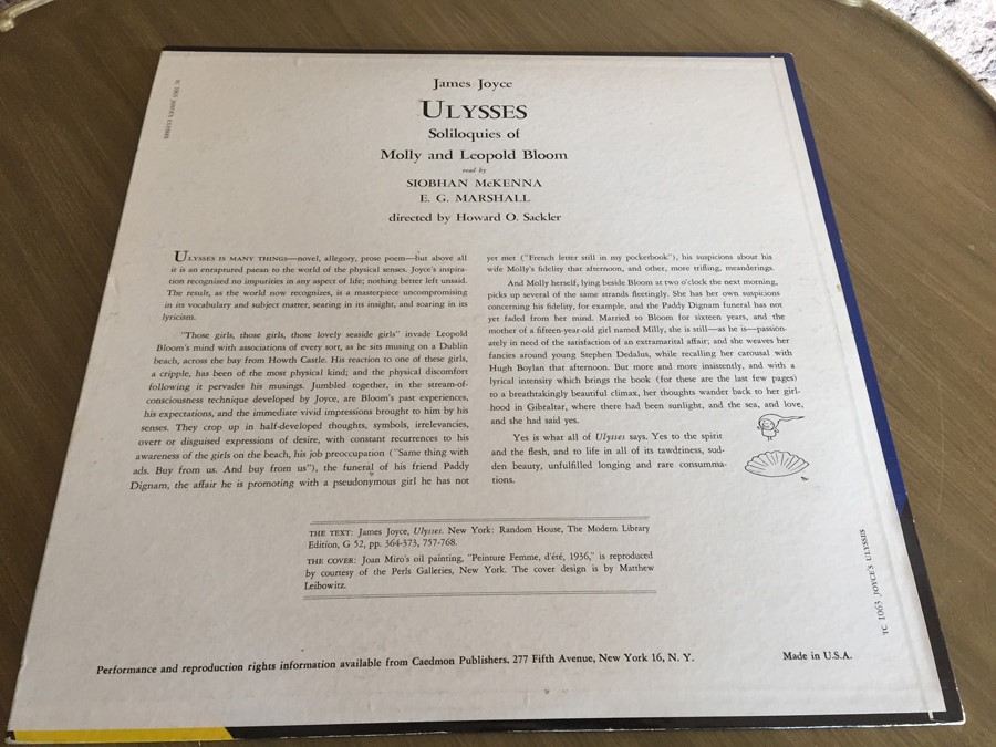 James Joyce ‎- Ulysses: Soliloquies Of Molly And Leopold Bloom [Photo 2]