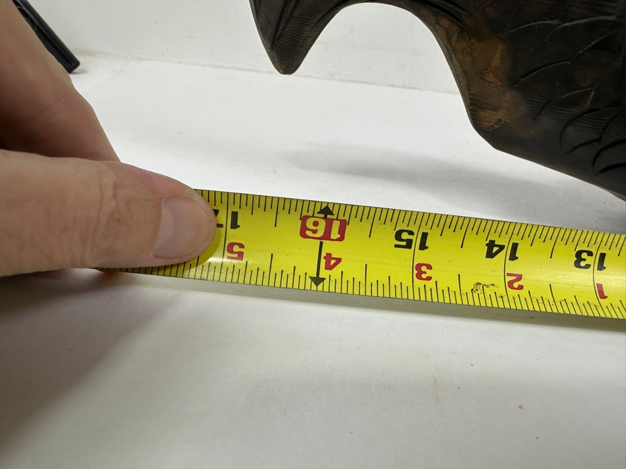 Japanese Carved Wooded Koi Fish Jizai Kagi 17'W [Photo 8]