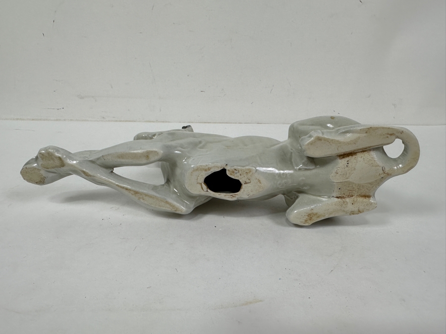 Vintage Signed Porcelain Great Dane Figurine 10'W [Photo 4]