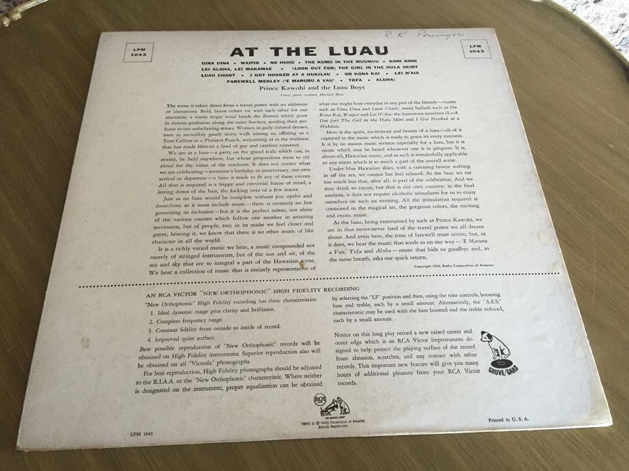 Prince Kawohi And The Luau Boys - At The Luau [Photo 2]