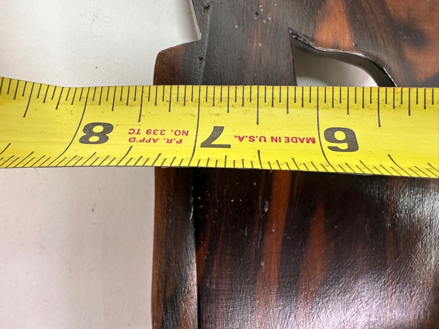 Vintage Philippine Hand-Carved Wooden Bakunawa (Sea Serpent) Dragon Mask 7.5'W X 16.5'H [Photo 6]