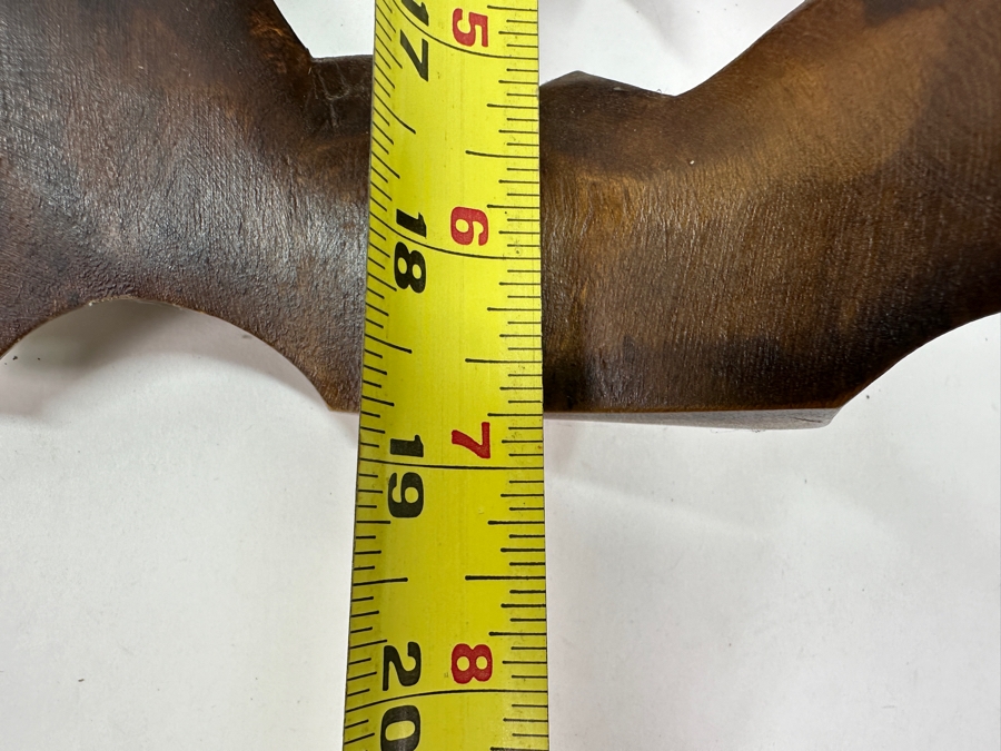 Vintage Philippine Hand-Carved Wooden Bakunawa (Sea Serpent) Dragon Mask 7.75'W x 19'H [Photo 8]