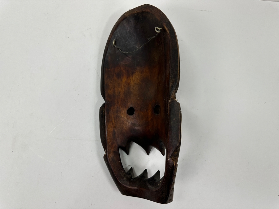 Vintage Philippine Hand-Carved Wooden Bakunawa (Sea Serpent) Dragon Mask 6.5'W x 13'H [Photo 5]