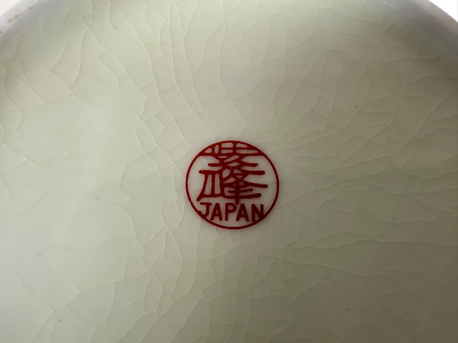 Japanese Black War Horse Ceramic Teapot Set With 5 Cups Featuring Samurai Artwork [Photo 9]