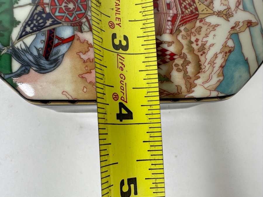 Heinrich Porcelain Box Featuring Maria Morevna Of The Enchanted Castle Design By Villeroy & Boch Limited Edition With Original Box 5'W x 3.75'D [Photo 11]