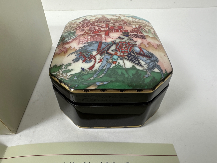 Heinrich Porcelain Box Featuring Maria Morevna Of The Enchanted Castle Design By Villeroy & Boch Limited Edition With Original Box 5'W x 3.75'D [Photo 5]