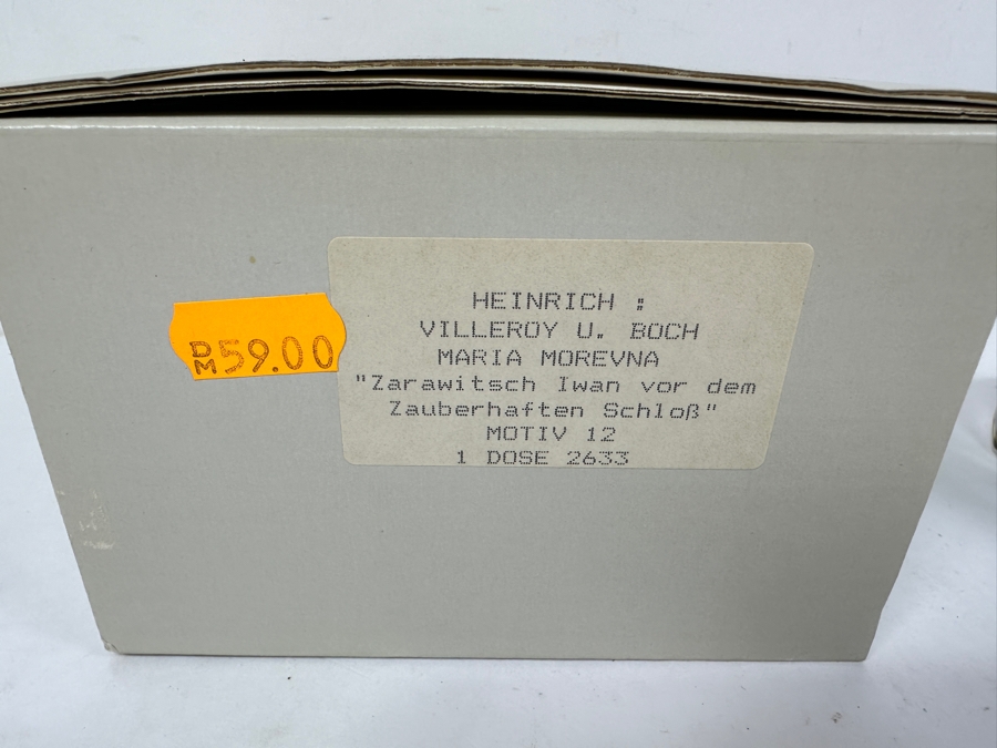 Heinrich Porcelain Box Featuring Maria Morevna Of The Enchanted Castle Design By Villeroy & Boch Limited Edition With Original Box 5'W x 3.75'D [Photo 8]