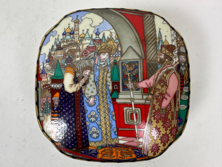 Heinrich Porcelain Trinket Box 'Vassilissa The Fair' Limited Edition Box by Villeroy Boch Illustrated by Boris Zvorykin [Photo 2]