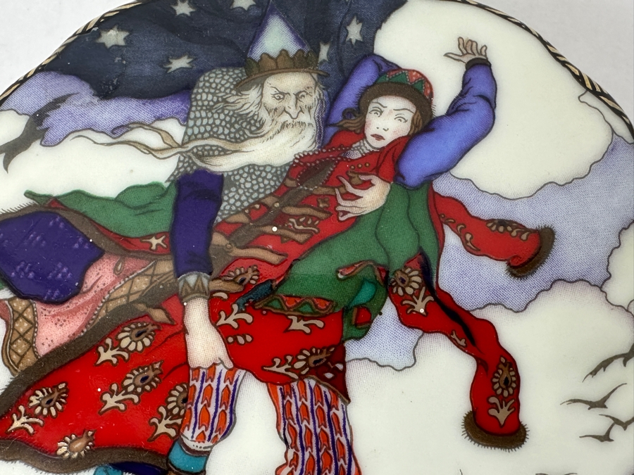 Heinrich Porcelain Trinket Box 'Koshey Takes Maria Morevna' By Boris Zvorykin For Villeroy & Boch Limited Edition to 25,000 [Photo 2]