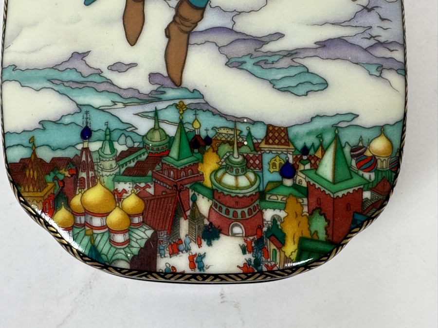 Heinrich Porcelain Trinket Box 'Koshey Takes Maria Morevna' By Boris Zvorykin For Villeroy & Boch Limited Edition to 25,000 [Photo 3]
