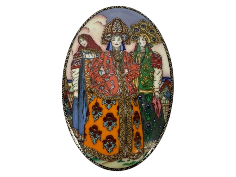 Heinrich Porcelain Oval Trinket Box 'Vassilissa and Her Stepsisters' By Villeroy & Boch Limited Edition to 25,000