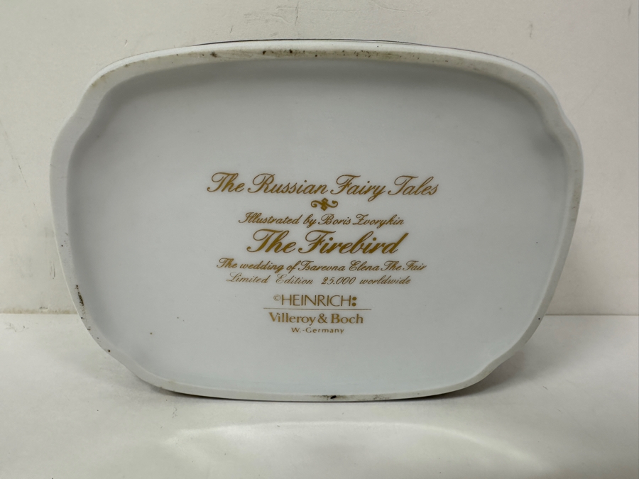 Heinrich Porcelain Trinket Box 'The Wedding of Tsarevna Elena the Fair' by Villeroy & Boch Limited Edition to 25,000 [Photo 5]