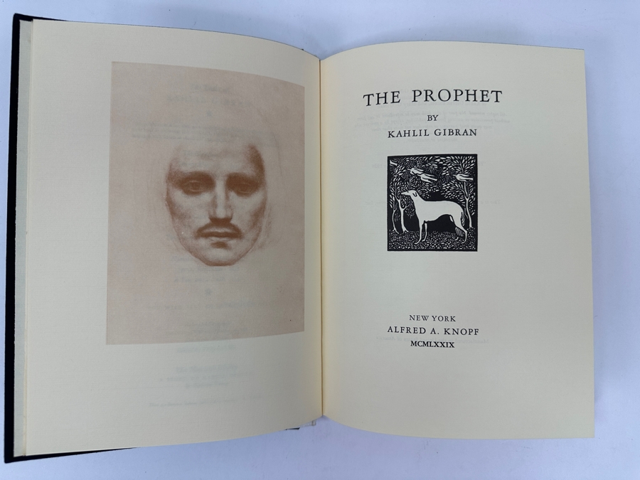 'The Prophet' By Kahlil Gibran Vintage Hardcover Book Publisher Knopf [Photo 3]