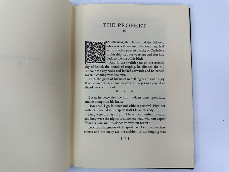 'The Prophet' By Kahlil Gibran Vintage Hardcover Book Publisher Knopf [Photo 7]
