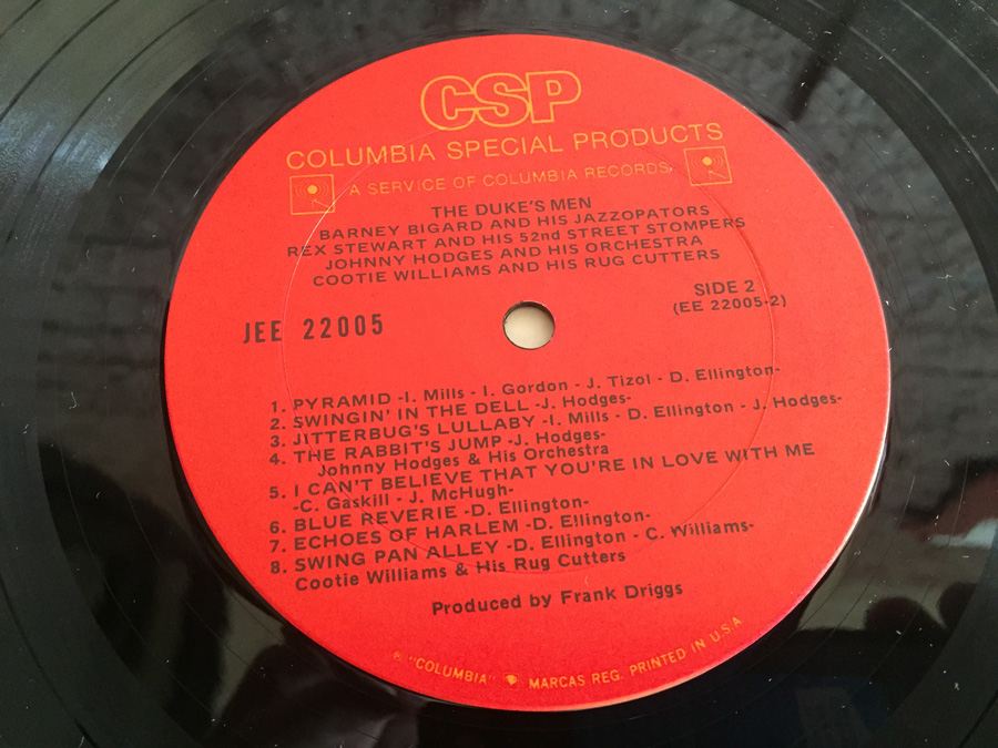 Barney Bigard And His Jazzopators, Rex Stewart And His 52nd Street Stompers, Johnny Hodges And His Orchestra, Cootie Williams And His Rug Cutters - The Duke's Men - Columbia Special Products ‎- JEE 22005 [Photo 8]