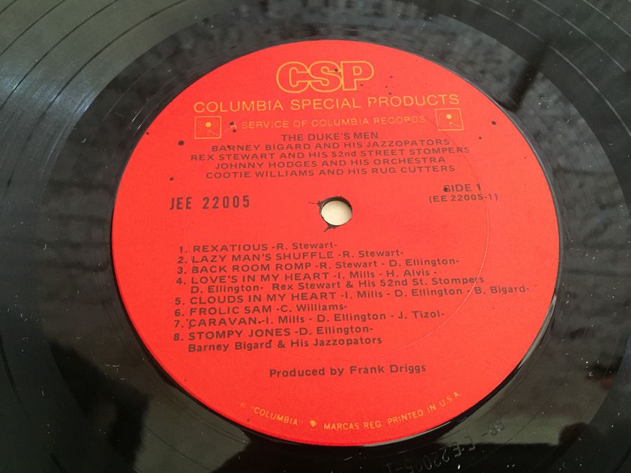 Barney Bigard And His Jazzopators, Rex Stewart And His 52nd Street Stompers, Johnny Hodges And His Orchestra, Cootie Williams And His Rug Cutters - The Duke's Men - Columbia Special Products ‎- JEE 22005 [Photo 6]