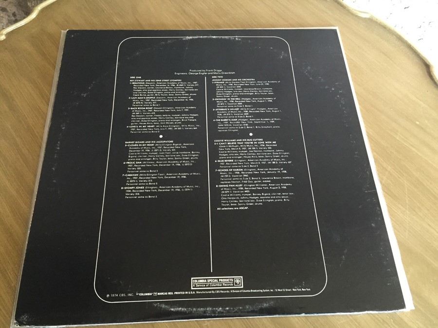 Barney Bigard And His Jazzopators, Rex Stewart And His 52nd Street Stompers, Johnny Hodges And His Orchestra, Cootie Williams And His Rug Cutters - The Duke's Men - Columbia Special Products ‎- JEE 22005 [Photo 2]