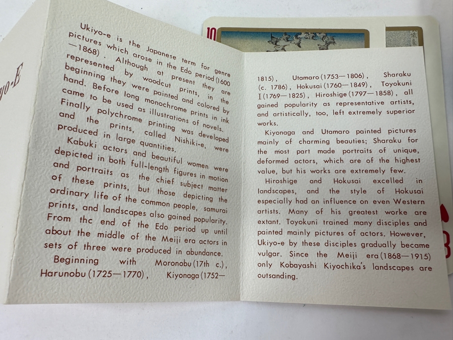 Ukiyo-E Playing Cards By Sanyo Enterprise Co Tokyo Japan [Photo 5]