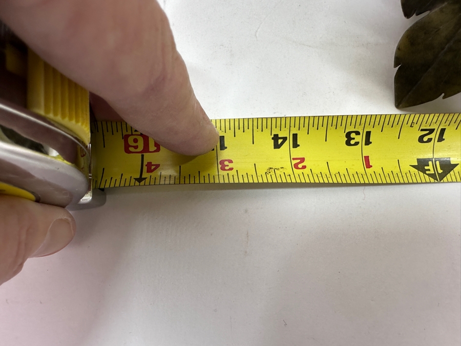 Large Vintage Chinese Carved Jade Floral Centerpiece 12.5'W x 13'D x 7.5'H [Photo 11]