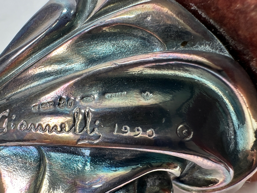 Rare Giannelli Figures of Warrior and Merchant One Marked .925 Circa 1988 and 1990 5'H [Photo 8]