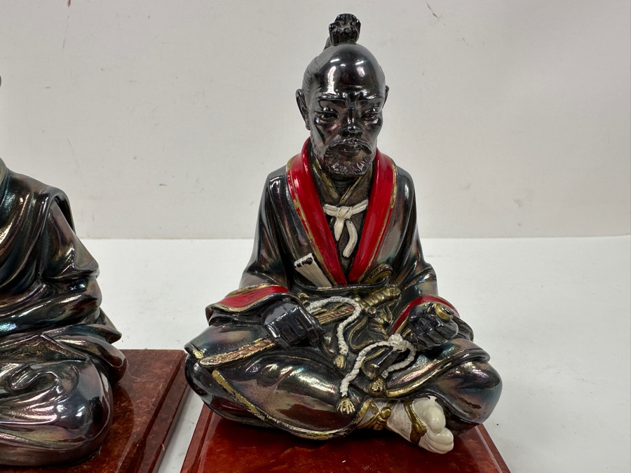 Rare Giannelli Figures of Warrior and Merchant One Marked .925 Circa 1988 and 1990 5'H [Photo 3]